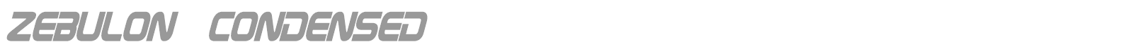 Zebulon font preview